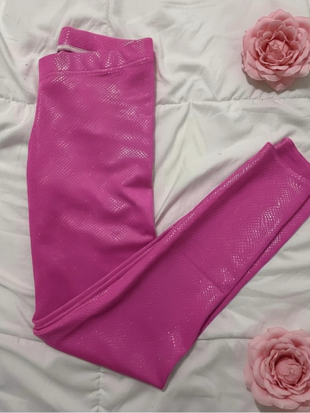 BlackMilk Fairy Woodland Leggings L Pink Sequin Shimmer Snakeskin SOLD OUT ✨